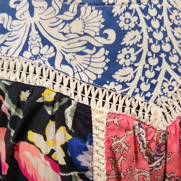 Anthropology 🔥 🌸Midi Tunic with Graphic 3/4 Sleeves - Picture 8 of 9